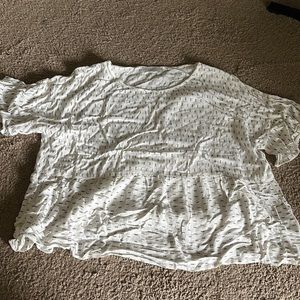 Peplum top with arrow print by Paper Crane